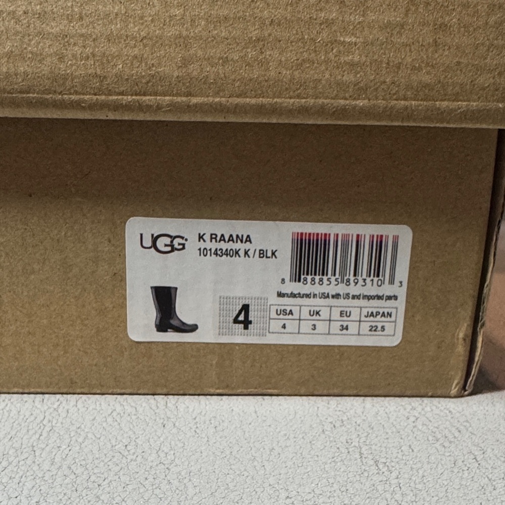 UGG Black K Raana Footwear